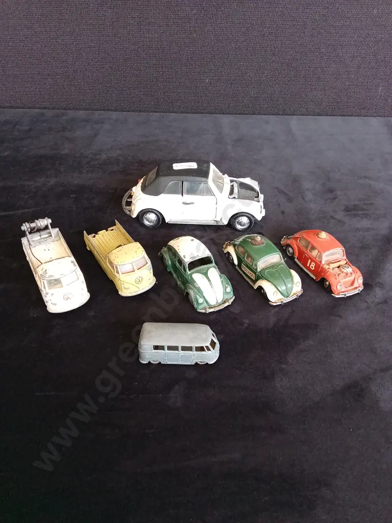 7 VINTAGE VOLKSWAGEN MODELS INC TONKA, CORGI AND MICRO MODELS Image 1++