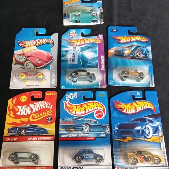 7 BOXED HOT WHEELS MODELS