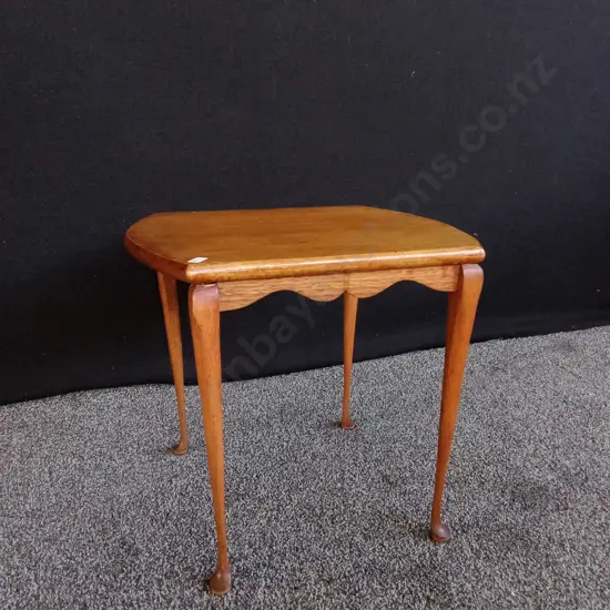 WOODEN SIDE TABLE 42CM H X 45CM W