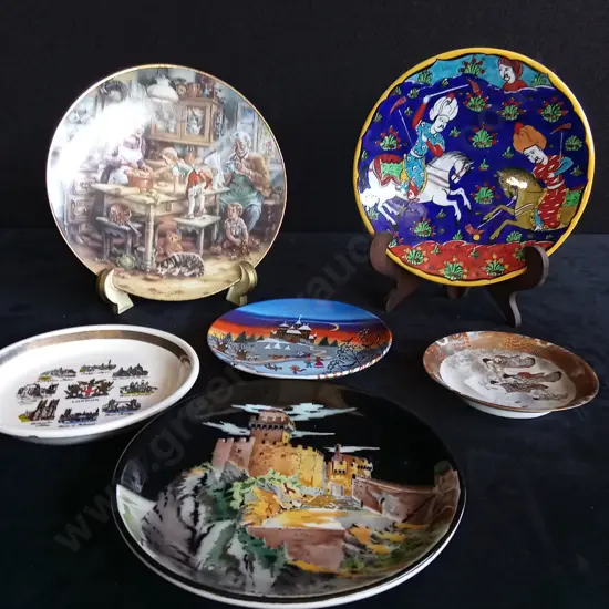 6 PIECES DESTINATION DECORATIVE PLATES
