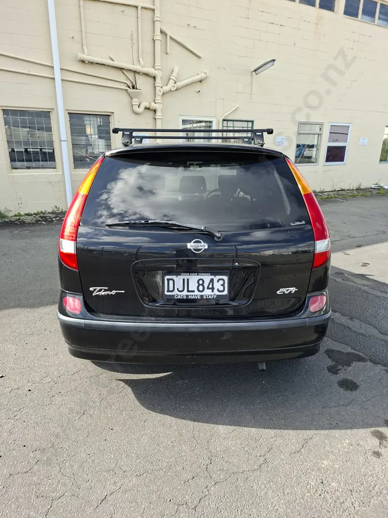 1999 NISSAN TINO REGISTRATION DJL843 WOF TO 17.6.26, REGISTERED TO 1.10.26 CVT COLUMN SHIFT AUTOMATIC TRANSMISSION Image 1++