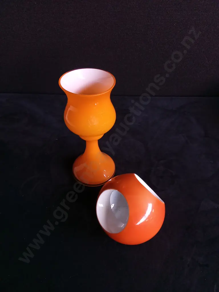 15 PIECES MIX OF ORANGE TABLEWARE, INCLUDING SET Image 1++