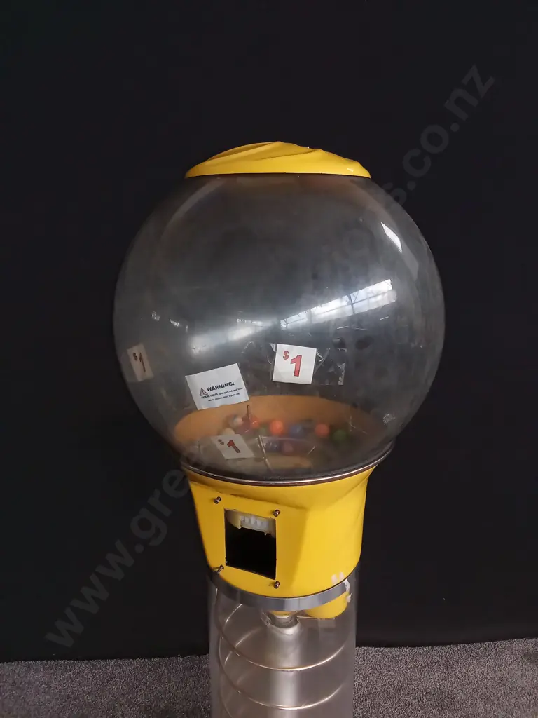 CREATIVE PRODUCTS TORNADO VENDING MACHINE 1.62M TALL YELLOW MISSING MECHANISM Image 1++