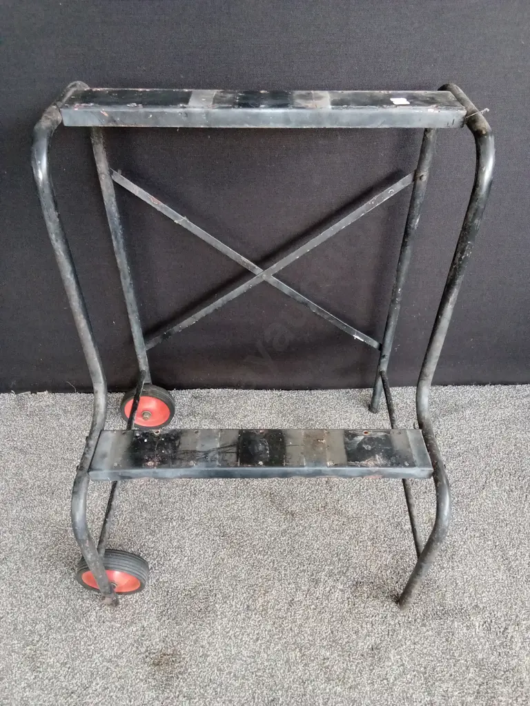 STEEL FRAME VENDING MACHINE STAND FOR MULTIPLE MACHINES ON WHEELS - STAND ONLY Image 1++