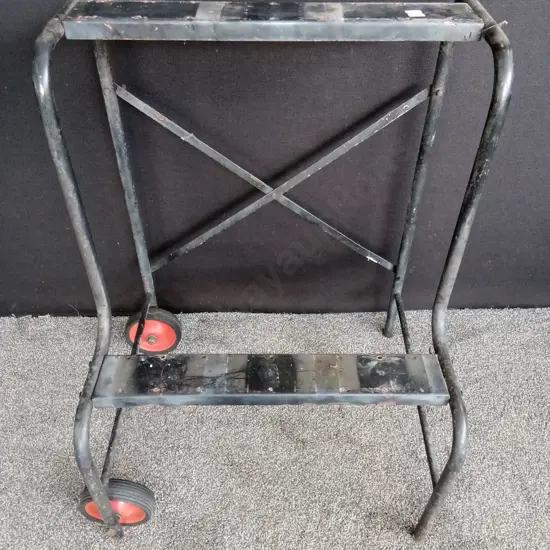 STEEL FRAME VENDING MACHINE STAND FOR MULTIPLE MACHINES ON WHEELS - STAND ONLY