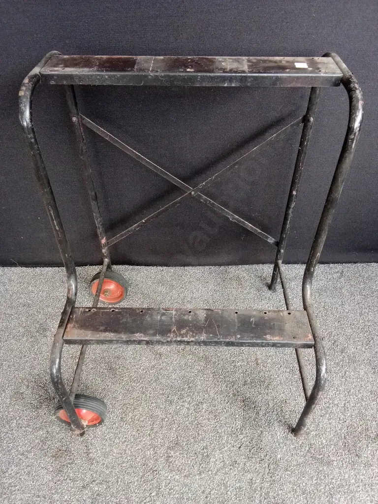 STEEL FRAME VENDING MACHINE STAND ON WHEELS FOR MULTIPLE MACHINES - STAND ONLY Image 1++