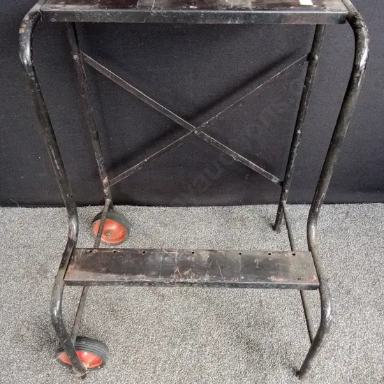 STEEL FRAME VENDING MACHINE STAND ON WHEELS FOR MULTIPLE MACHINES - STAND ONLY