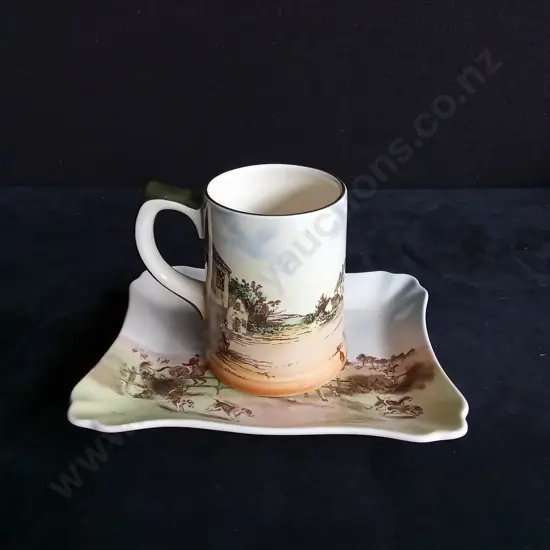 ROYAL DOULTON TRAY AND MUG