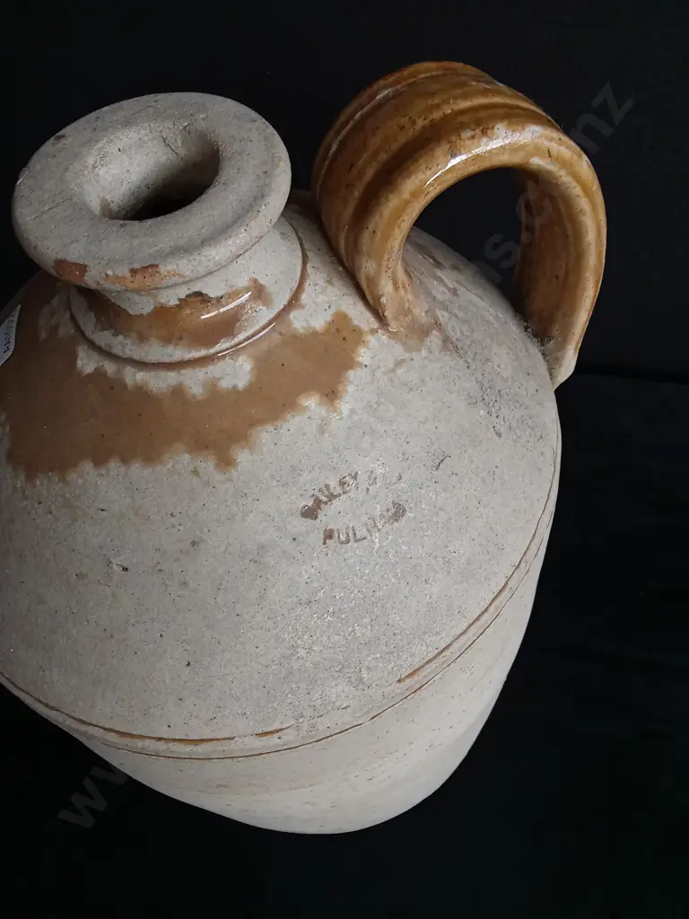 VINTAGE STONEWARE DEMIJOHN Image 1++