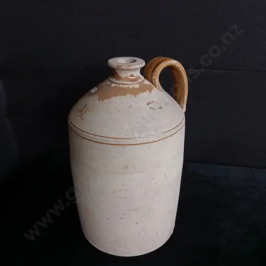 VINTAGE STONEWARE DEMIJOHN