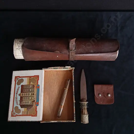 4 PIECES ASSORTMENT OF VINTAGE TRAVEL ITEMS