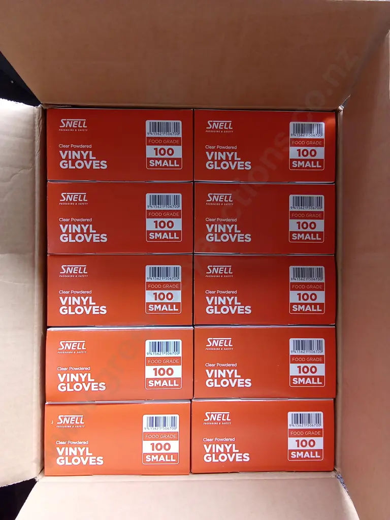 10 PIECES 100 PACK VINYL GLOVES BRAND NEW Image 1++
