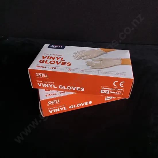10 PIECES 100 PACK VINYL GLOVES BRAND NEW