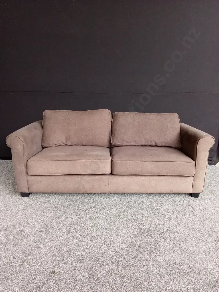 BROWN 2 SEATER COUCH Image 1++