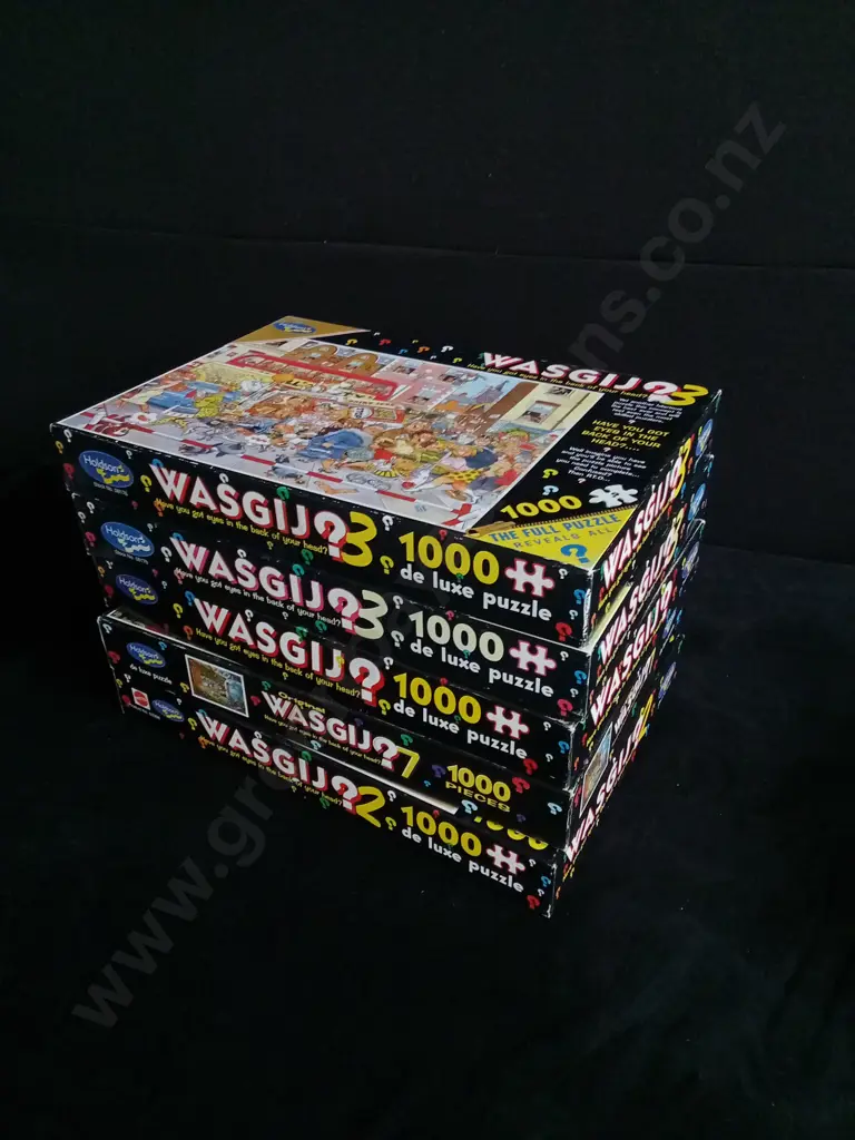 5 WASGIJ 1000 PIECE PUZZLES (COMPLETE) Image 1++