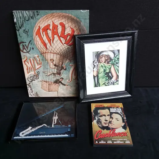 4 PIECES MIX OF PRINTS/ART