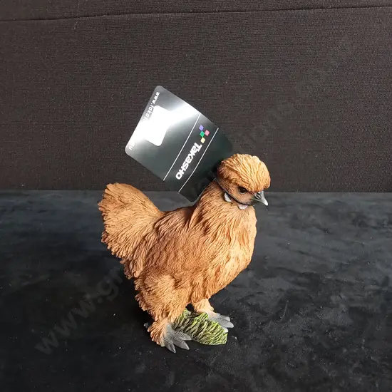 TAKASHO SILKY HEN  BROWN FIGURINE H 7CM BRAND NEW