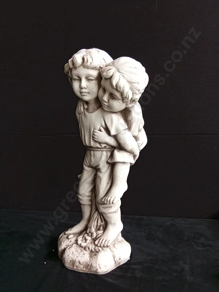 TAKASHO FIGURINE BROTHER AND SISTER H 51CM BRAND NEW Image 1++