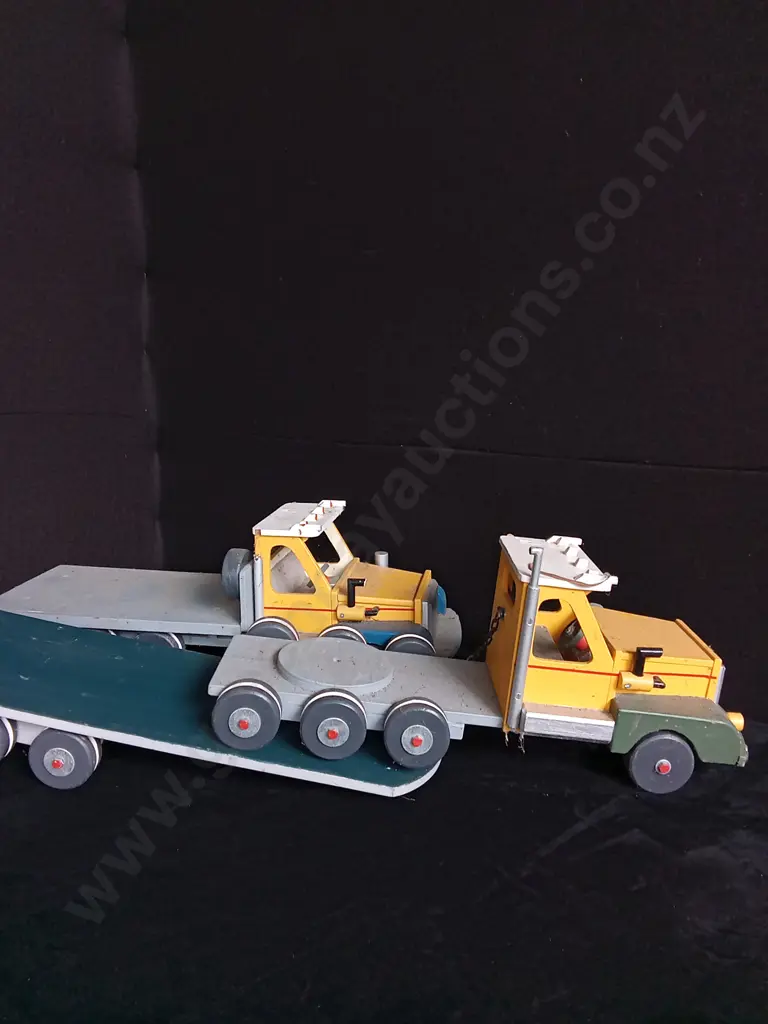 2 WOODEN TOY TRUCKS Image 1++