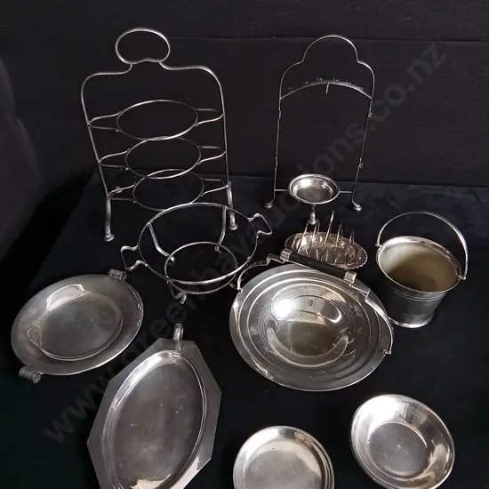 13 PIECES VINTAGE SERVING PIECES