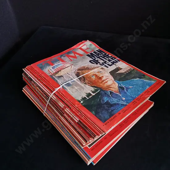 36 ISSUES OF TIME MAGAZINE 1977