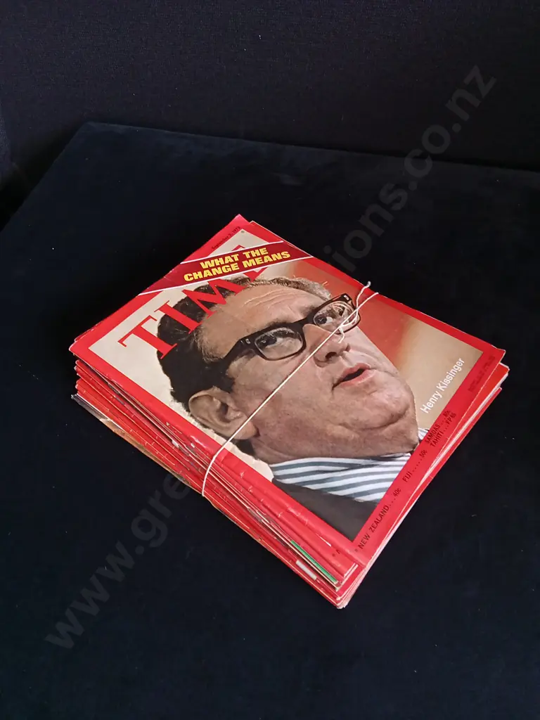 16 ISSUES OF TIME MAGAZINE 1973 Image 1++