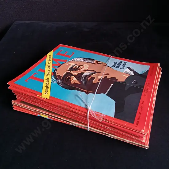 18 ISSUES OF TIME MAGAZINE 1972