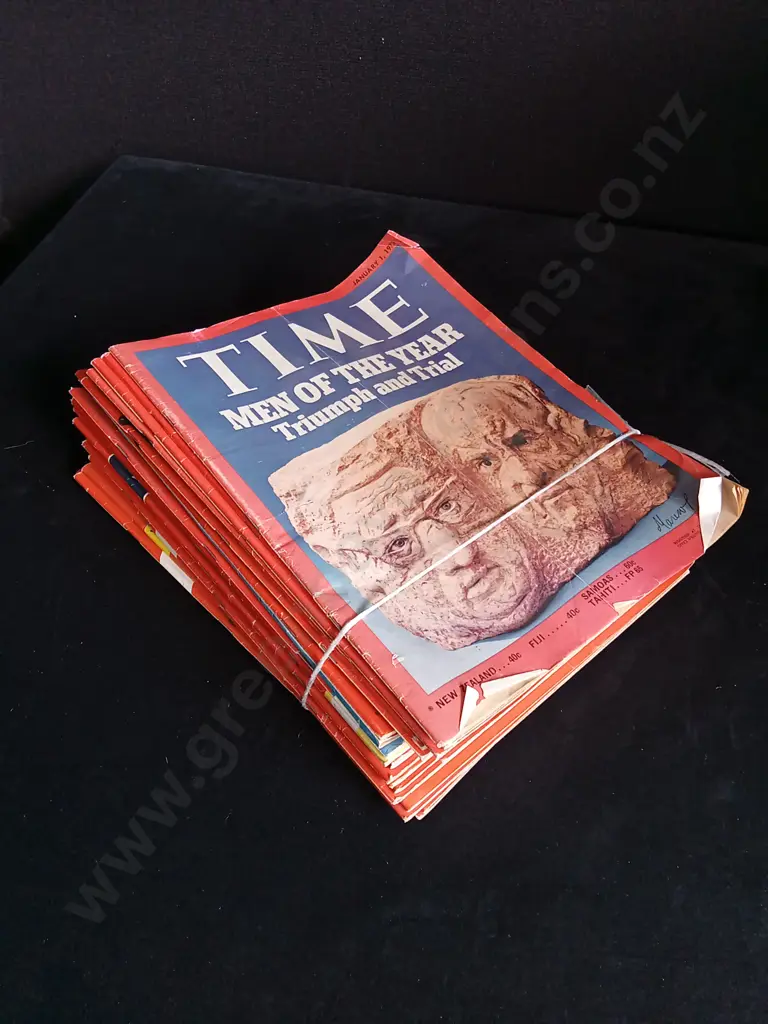 23 ISSUES OF TIME MAGAZINE 1973 Image 1++