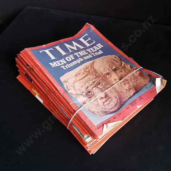 23 ISSUES OF TIME MAGAZINE 1973