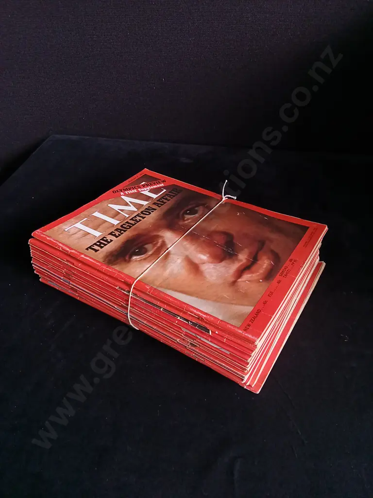 21 ISSUES OF TIME MAGAZINE 1972 Image 1++