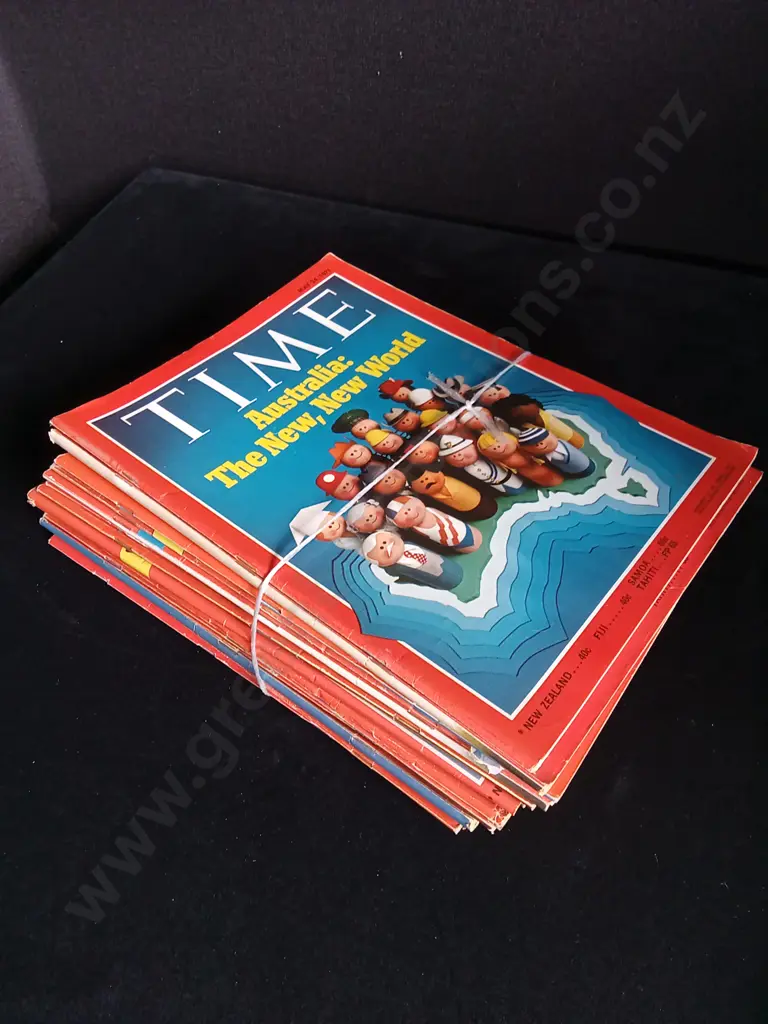 22 ISSUES OF TIME MAGAZINE 1971 Image 1++
