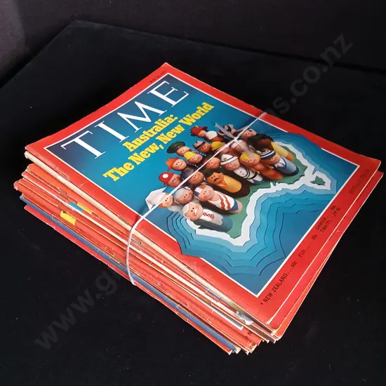 22 ISSUES OF TIME MAGAZINE 1971
