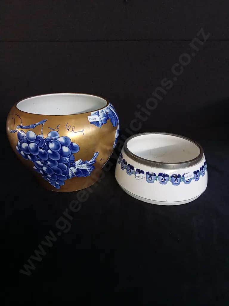 ANTIQUE GERMAN CERAMIC BOWL WMF AND VINTAGE VASE Image 1++