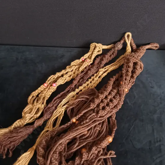 4 PIECES MACRAME PLANT HANGERS