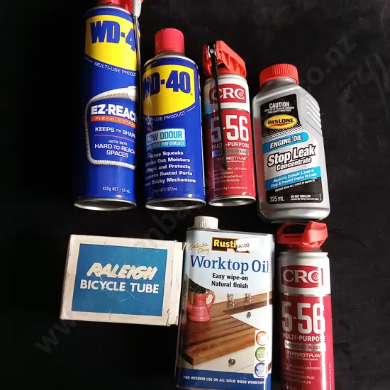 7 PIECES AUTOMOTIVE AND HOME MAINTENANCE PRODUCTS BRAND NEW