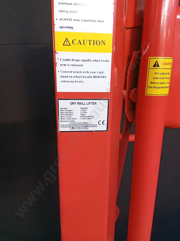 NEAR NEW DRY WALL LIFTER TESTED WORKING Image 1++