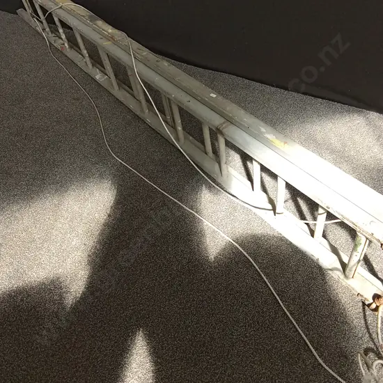 WOODEN EXTENSION LADDER