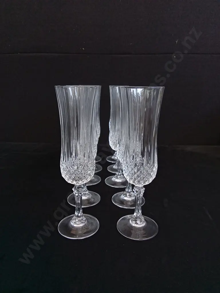 10 LONGCHAMP CHAMPAGNE FLUTES Image 1++
