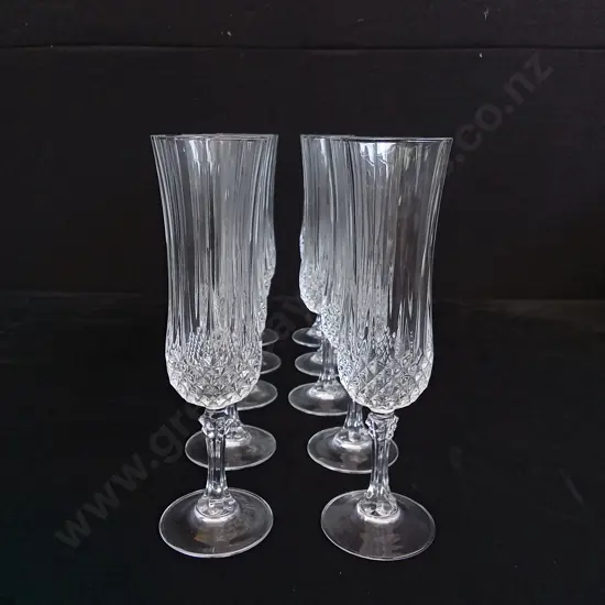 10 LONGCHAMP CHAMPAGNE FLUTES