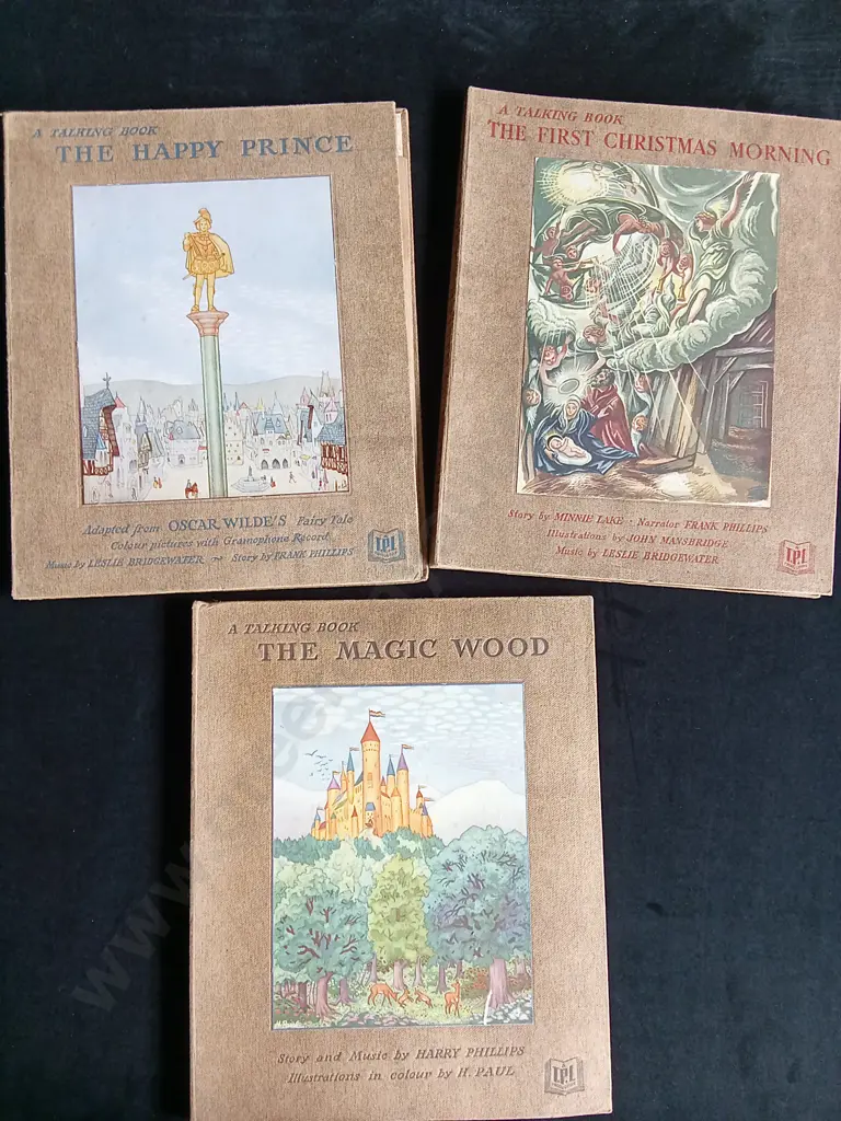 3 VINTAGE TALKING BOOKS Image 1++