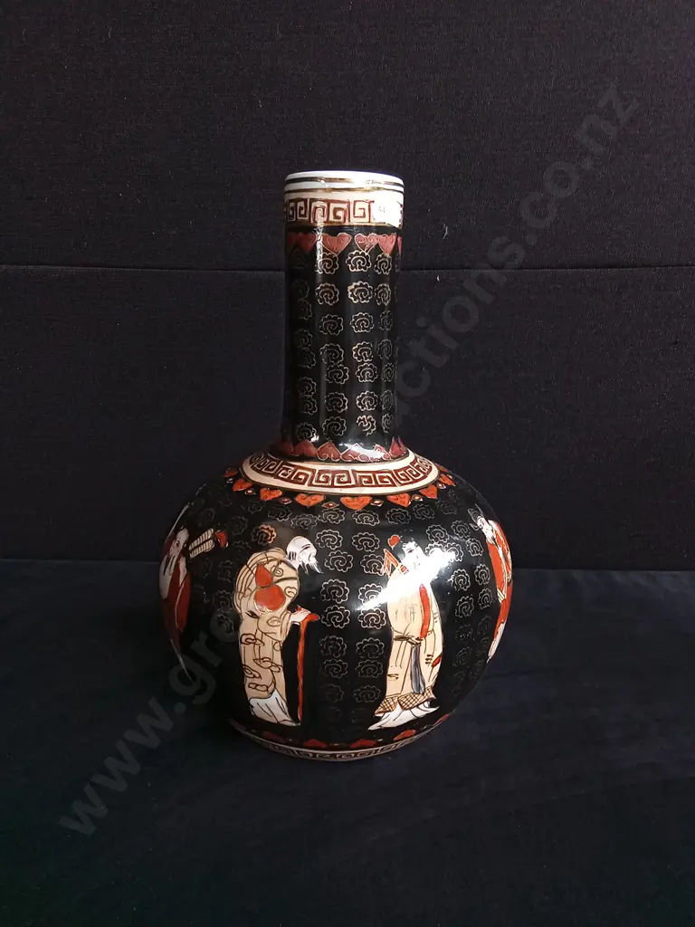 CHINESE PORCELAIN BOTTLE VASE H 37 CM Image 1++