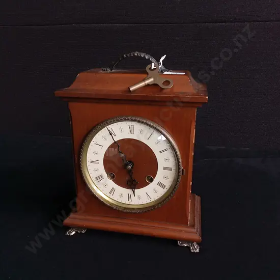 ANTIQUE MANTLE CLOCK H 23CM