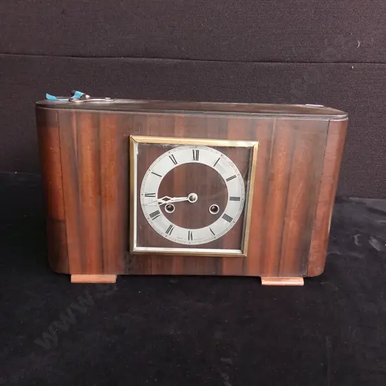 ART DECO MANTLE CLOCK H 23CM