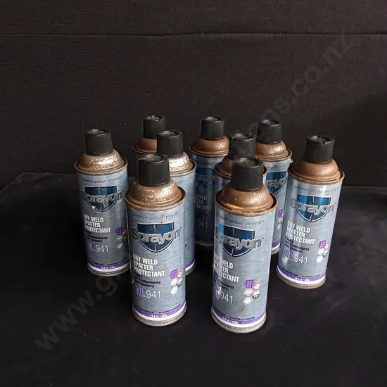 9 PIECES SPRAYON WL941 DRY WELD SPATTER PROTECTANTS