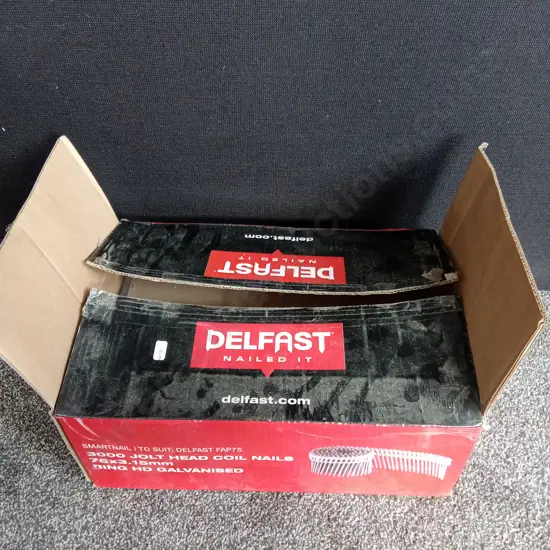 BOX OF COLLATED DELFAST NAIL COILS
