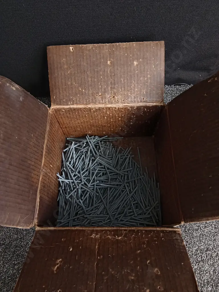 BOX OF VINTAGE NAILS Image 1++