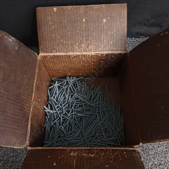 BOX OF VINTAGE NAILS