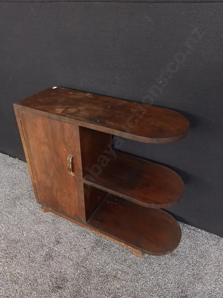 VINTAGE WALNUT SIDE CABINET H 69CM X W 74CM X 28CM D Image 1++