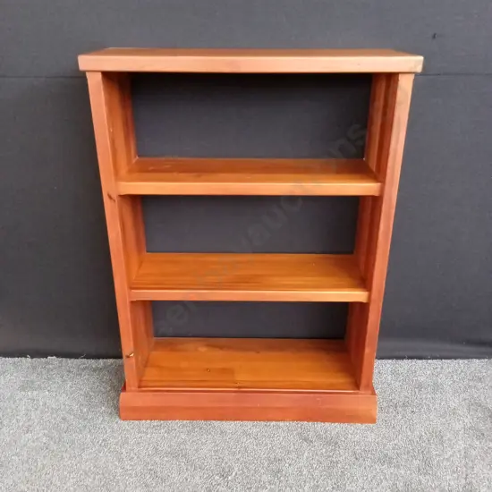 SOLID HANDMADE RIMU BOOKCASE 82CM WIDE X 115CM TALL SOLID AND VERY HEAVY