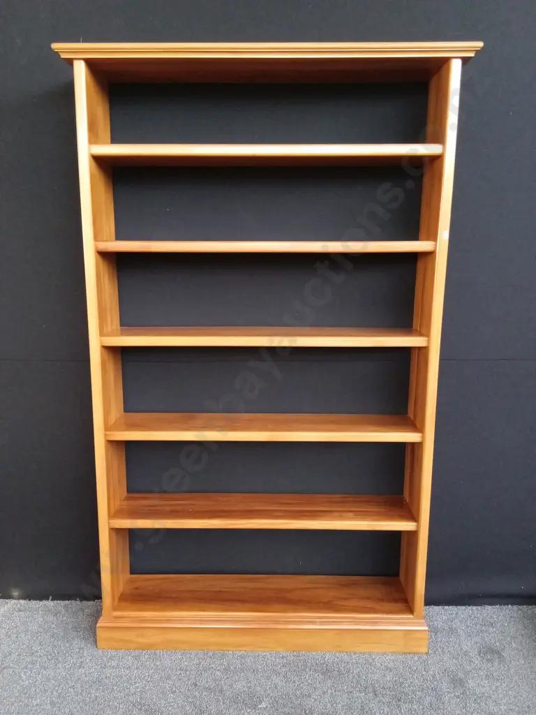 SOLID HANDMADE RIMU BOOKCASE 1.3M WIDE X 2.1M TALL SOLID AND VERY HEAVY Image 1++